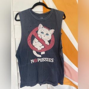 UNIF No P*ssies Cat Tank Unisex S